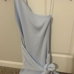 Wild Fable Light Blue One-Shoulder Dress